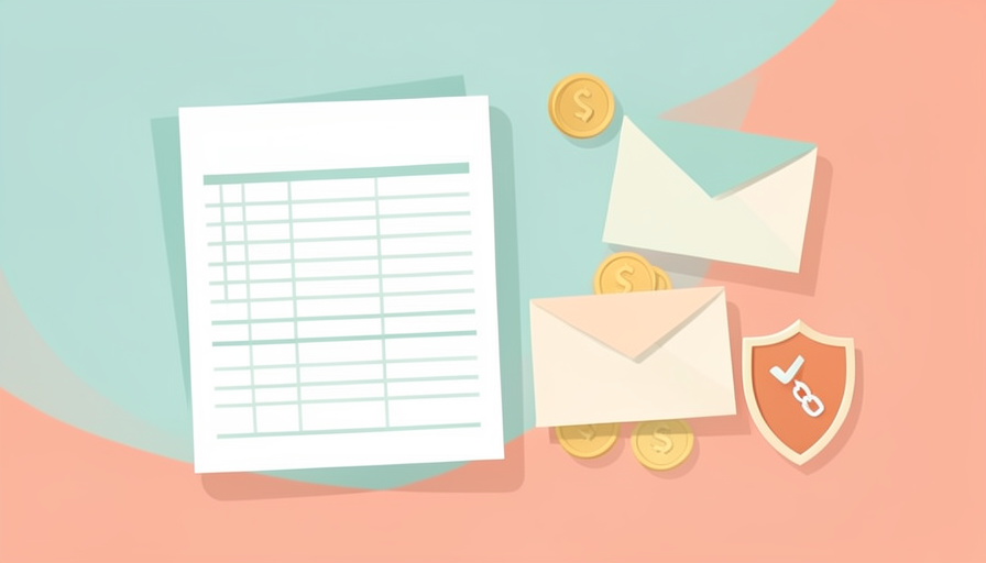 A budget spreadsheet, cash envelopes with coins, and a shield with a broken chain-link icon for no bank connection