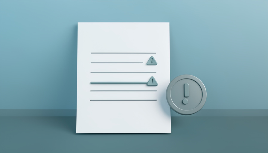 Conceptual illustration of a tax form with a mismatched-field warning icon beside a paused payment symbol, evoking a W-9 error that holds up a client payment