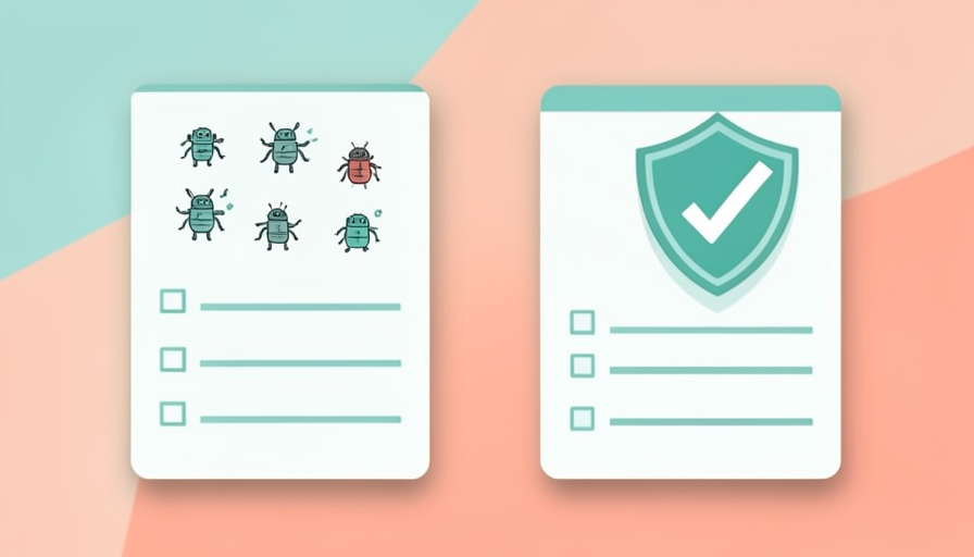 Two form cards, one covered with spam bot icons and one protected by a shield with a checkmark