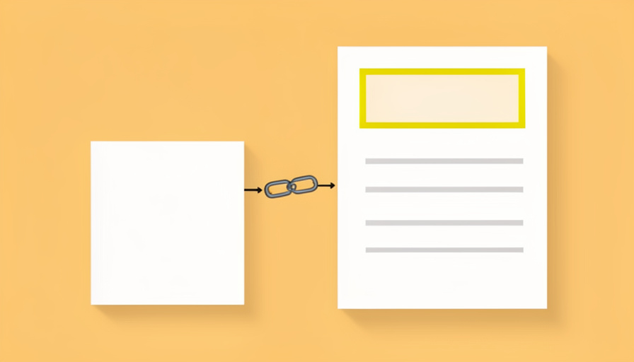 Conceptual illustration of an invoice document with a highlighted reference field linked to a separate order slip, evoking a purchase order number matched to an invoice