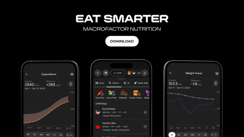 MacroFactor macro tracking app homepage