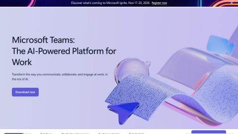 Microsoft Teams homepage