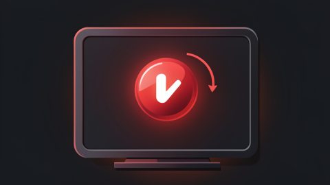Conceptual illustration of a streaming subscription toggle stuck between on and off on a TV screen