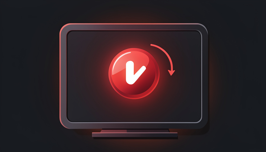 Conceptual illustration of a streaming subscription toggle stuck between on and off on a TV screen