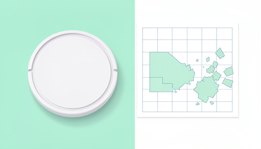 Conceptual illustration of a round robot vacuum beside a floor-plan grid that is partly faded and breaking apart, evoking a saved cleaning map being wiped and needing to be prevented