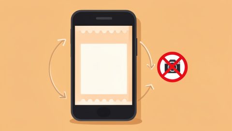 Conceptual illustration of a smartphone showing a mobile event ticket with refresh arrows looping around it beside a crossed-out camera symbol, evoking a constantly changing code that a screenshot cannot capture
