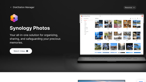 Synology Photos feature page