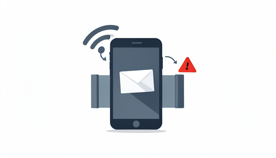 Conceptual illustration of a phone on hotel Wi-Fi with a login shield and a blocked incoming message, evoking a 2FA code failing to arrive